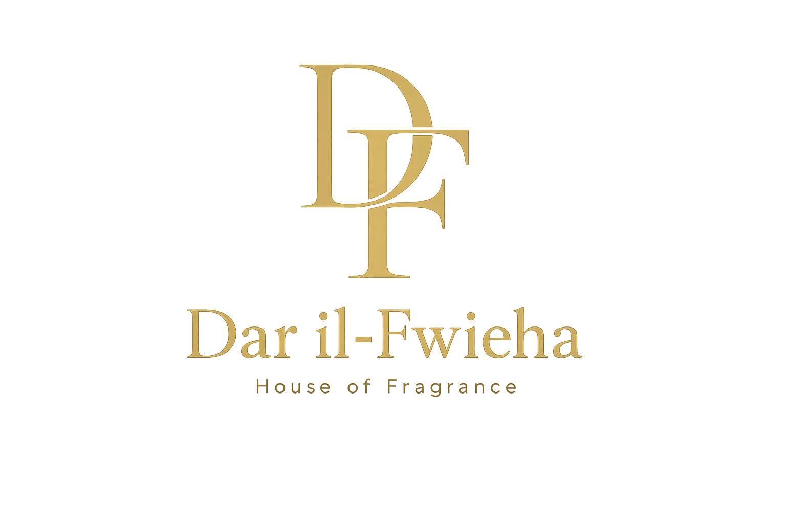 Dar il-Fwieħa: Logo: DF monogram and wordmark, House of Fragrance