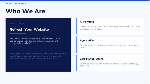 Ezsy Webs: Brand guidelines: visual identity