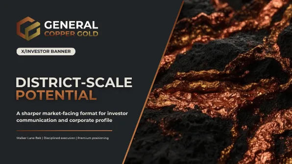 General Copper Gold Corp.: Investor social template for X